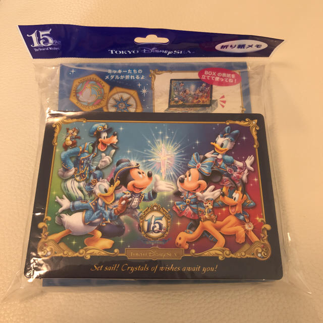 Disney 東京ディズニーシー Tds15周年 折り紙メモ メダル ミッキーミニー ドナルドの通販 By Syoka S Shop ディズニーならラクマ
