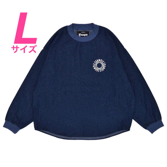 Lサイズ EXAMPLE CIRCLE LOGO DENIM PULLOVERLカラー