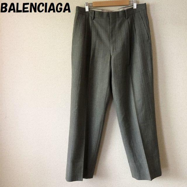 Balenciaga(バレンシアガ)の【人気】バレンシアガ スラックスパンツ ストライプ グレー系 サイズ84 メンズのパンツ(スラックス)の商品写真