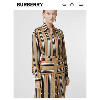 バーバリー(BURBERRY)のバーバリー シルクシャツ 2019AW 新品タグあり(シャツ/ブラウス(長袖/七分))