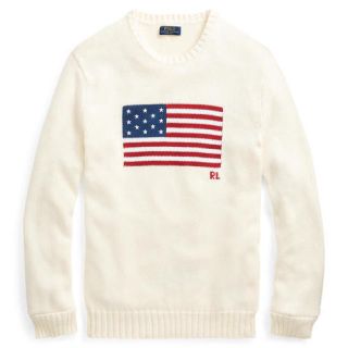 ポロラルフローレン(POLO RALPH LAUREN)のPOLO RALPH LAUREN アイコニック フラッグ セーター M(ニット/セーター)