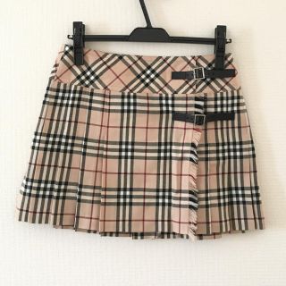 バーバリーブルーレーベル(BURBERRY BLUE LABEL)の【りんご様専用】BURBERRY BLUE LABELフリンジラップスカート(ミニスカート)