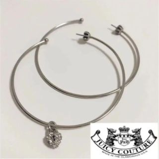 JUICY COUTURE ジューシークチュール♡美品シルバーフープピアス(ピアス)