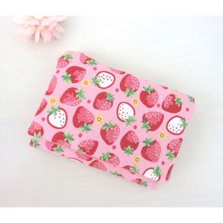 New*移動ポケット*いちごいっぱい*ピンク*ドット*ハンドメイド(ファッション雑貨)