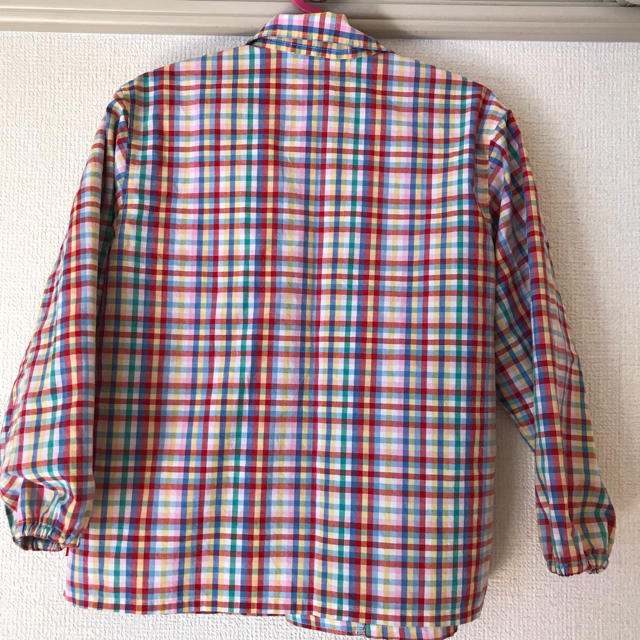 mikihouse(ミキハウス)のミキハウス チェックシャツ スモック 薄手上着 キッズ/ベビー/マタニティのキッズ服男の子用(90cm~)(Tシャツ/カットソー)の商品写真