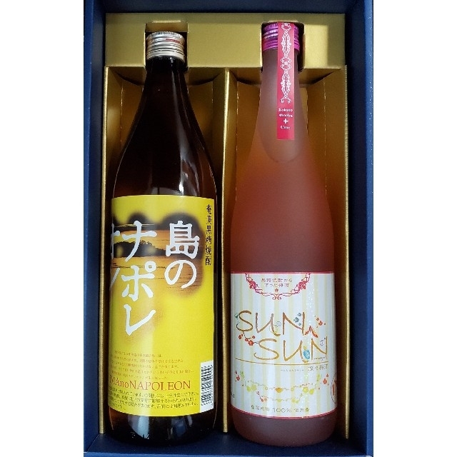 黒糖焼酎　島のナポレオン+sunsun 食品/飲料/酒の酒(焼酎)の商品写真