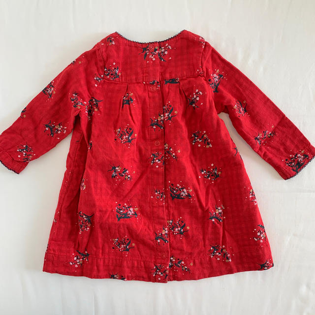 PETIT BATEAU(プチバトー)のプチバトーのワンピース 12m74cm 1歳 キッズ/ベビー/マタニティのベビー服(~85cm)(ワンピース)の商品写真