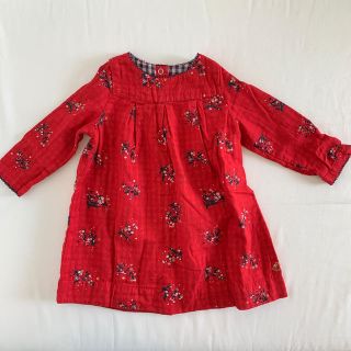 プチバトー(PETIT BATEAU)のプチバトーのワンピース 12m74cm 1歳(ワンピース)