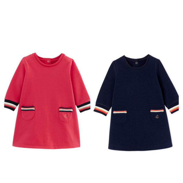 PETIT BATEAU(プチバトー)のちた様専用♡プチバトー2点おまとめ キッズ/ベビー/マタニティのキッズ服女の子用(90cm~)(ワンピース)の商品写真