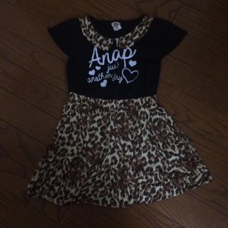 アナップキッズ(ANAP Kids)のANAP新品ヒョウ柄ワンピ(ワンピース)