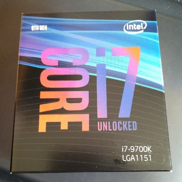 【新品未開封】intel core i7 9700K LGA1151スマホ/家電/カメラ