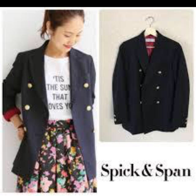 Spick & Span(スピックアンドスパン)の美品。金ボタン紺ブレザー メンズのジャケット/アウター(テーラードジャケット)の商品写真