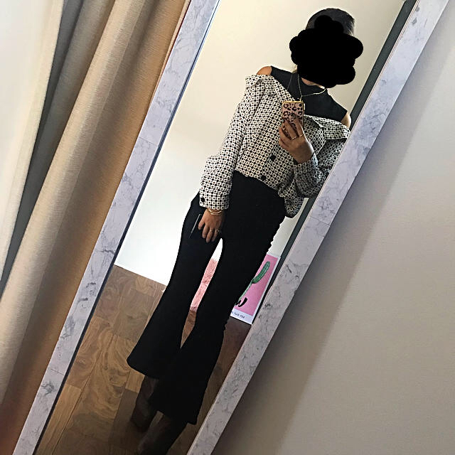 moussy(マウジー)の海外import✼* リブフレアパンツ♥︎新品 レディースのパンツ(カジュアルパンツ)の商品写真