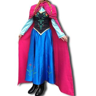 [新品・未使用]アナと雪の女王 アナ ドレス コスチューム レディース M(衣装一式)