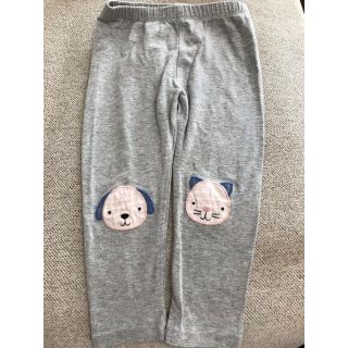 ベビーギャップ(babyGAP)のギャップ 90センチ レギンス 犬 猫 グレー 子ども ズボン(パンツ/スパッツ)