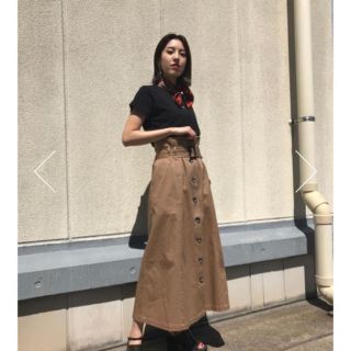 マウジー(moussy)のmoussy トレンチ ロングスカート 美品(ロングスカート)