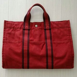 エルメス(Hermes)のエルメス フールトゥ エンジ色(トートバッグ)