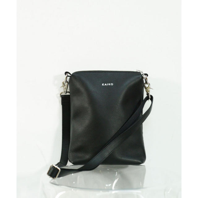 KAIKO LEATHER SHOULDER BAG "BLACK" 1