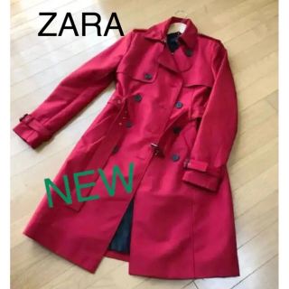 ザラ(ZARA)の新品 ZARA トレンチコート レッド(トレンチコート)