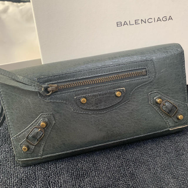 Balenciaga(バレンシアガ)の【BALENCIAGA】長財布 本革 箱タグ等有 【バレンシアガ】 レディースのファッション小物(財布)の商品写真