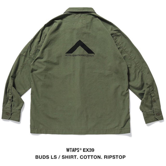 W)taps(ダブルタップス)のWTAPS BUDS LS SHIRT COTTON RIPSTOP M OD メンズのトップス(シャツ)の商品写真