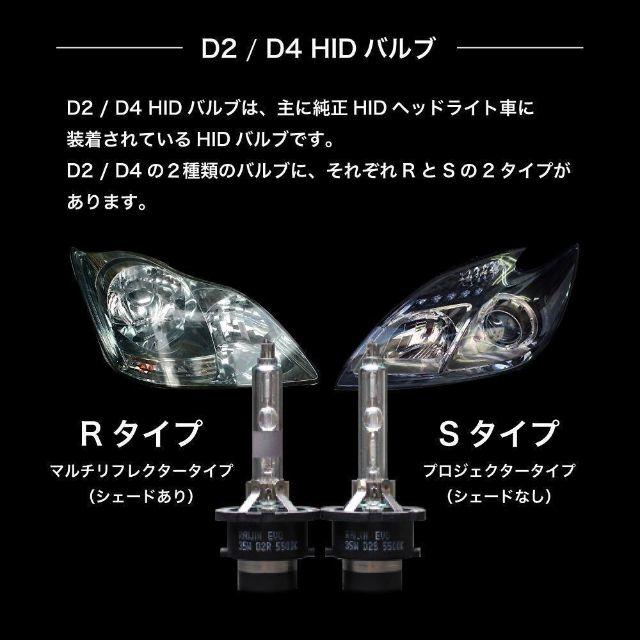 激売半額 1年保証 HIDバルブ D4R HIDバーナー D4S HIDバルブ2 自動車/バイクの自動車(汎用パーツ)の商品写真