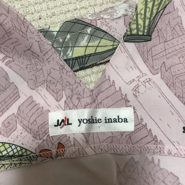 JAL(日本航空)(ジャル(ニホンコウクウ))のJAL エプロン Yoshie Inaba 気球柄 ピンク CA レディースのレディース その他(その他)の商品写真