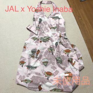 ジャル(ニホンコウクウ)(JAL(日本航空))のJAL エプロン Yoshie Inaba 気球柄 ピンク CA(その他)