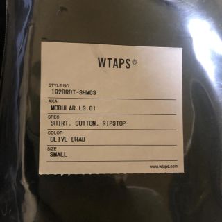 W)taps - WTAPS 19AW MODULAR LS サイズS カラーOD 新品付属品完備の