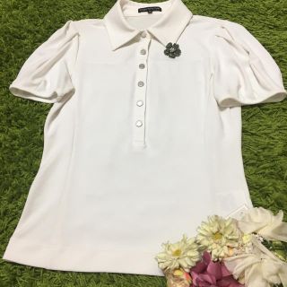 フォクシー(FOXEY)の美品フォクシー❤︎レディストレッチトップス(カットソー(半袖/袖なし))