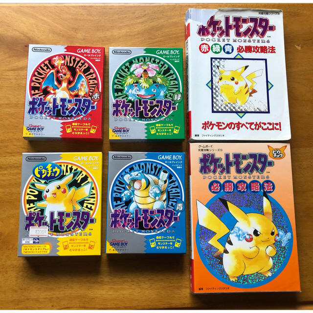 初期ポケモンカセット 攻略本 家庭用ゲームソフト ゲームボーイ Gameboy Ihcckuwait Com