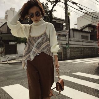 アメリヴィンテージ(Ameri VINTAGE)の新作！完売！アメリヴィンテージHANGSCARF KNIT(ニット/セーター)