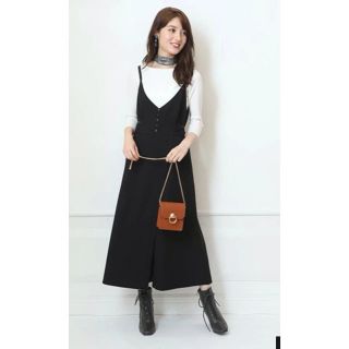 アプワイザーリッシェ(Apuweiser-riche)の【今期♪新作美品☆】アプワイザーリッシェ♡BACKリボンサロペット(サロペット/オーバーオール)