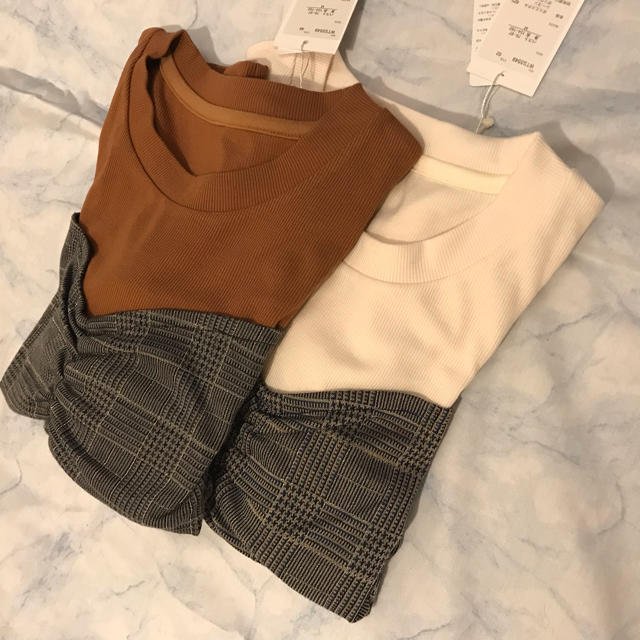 EVRIS(エヴリス)のimport♥︎ドッキングリブTops☀︎brown レディースのトップス(カットソー(長袖/七分))の商品写真