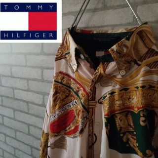 トミーヒルフィガー(TOMMY HILFIGER)の超レア 90S トミーヒルフィガー 柄 シャツ モード 菅田将暉 オーバーサイズ(シャツ)