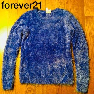 フォーエバートゥエンティーワン(FOREVER 21)のforever21 トップス　レディース ブルー(ニット/セーター)