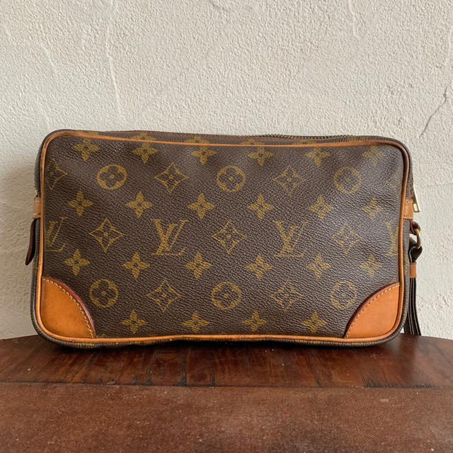 LOUIS VUITTON - 80's仏!ルイヴィトン!モノグラムセカンドバッグの