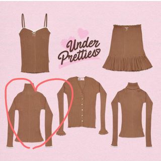 ケイティー(Katie)の新品 “UNDER PRETTIES” タートルネック 送料込み(カットソー(長袖/七分))