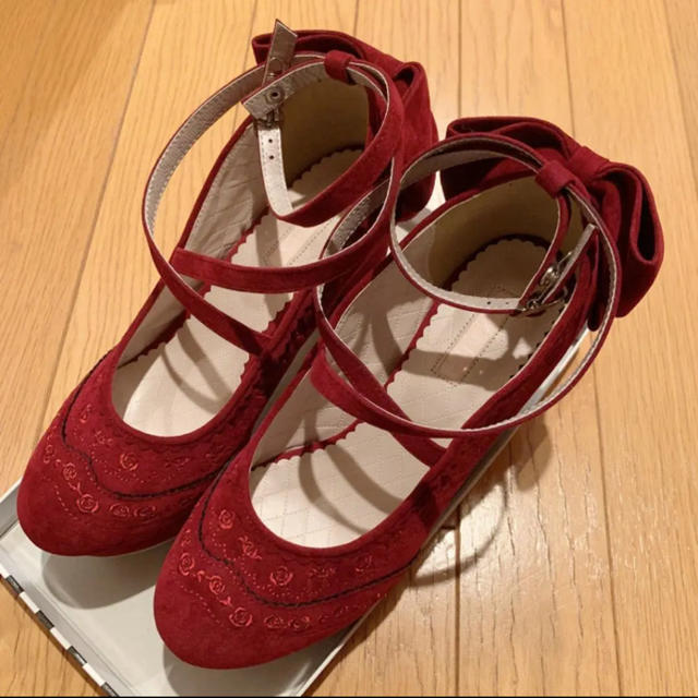 LIZ LISA(リズリサ)のLIZ LISA♡クロスストラップパンプス(ボルドー)♡Lサイズ レディースの靴/シューズ(ハイヒール/パンプス)の商品写真