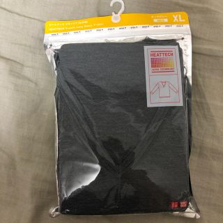 ユニクロ(UNIQLO)のユニクロ ヒートテック ＶネックT（九分袖）XLダークグレー MEN(Tシャツ/カットソー(七分/長袖))