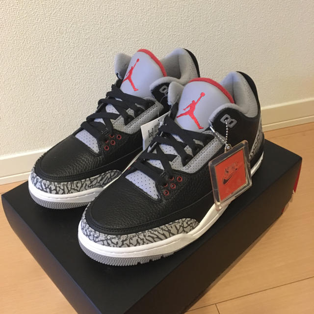 NIKE AIR JORDAN 3 Black Cement 2018メンズ