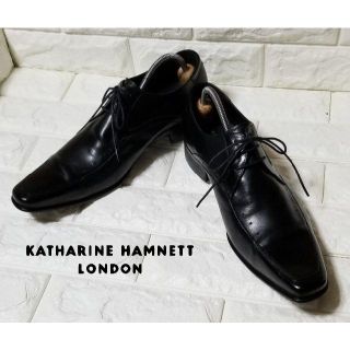 キャサリンハムネット(KATHARINE HAMNETT)の✿KATHALINE HAMNETT✿【Uチップ】25.5cm　黒　⚠箱付き(ドレス/ビジネス)