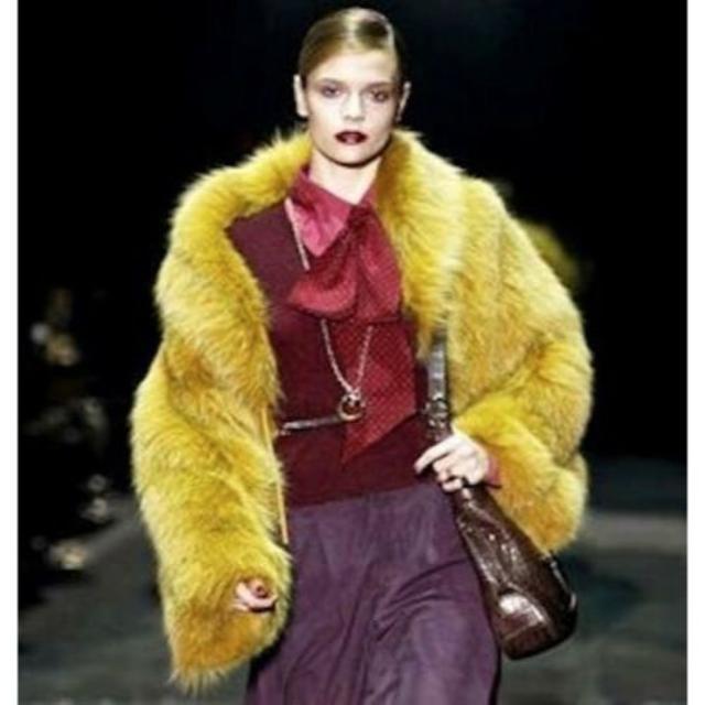 GUCCI グッチファー コート ジャケット GOAT FUR ランウェイ GUCCI グッチファー コート ジャケット GOAT FUR ランウェイ