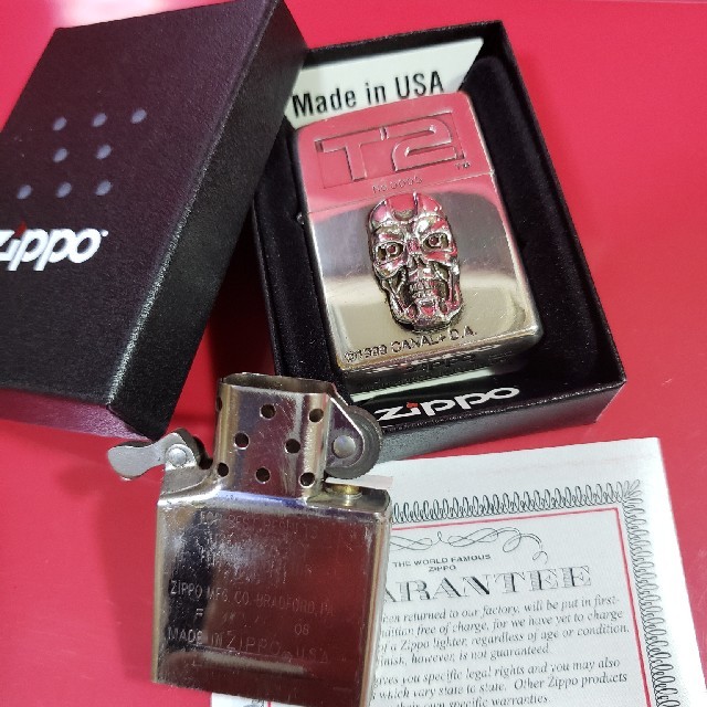 ZIPPO 厳選中古J'ZippoターミネーターT2メタル送料無料の