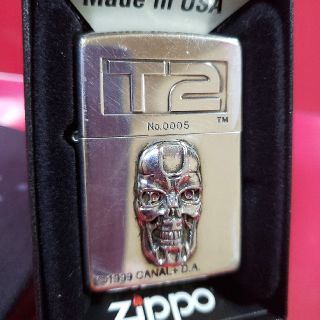 ジッポー(ZIPPO)の厳選中古❤99J'Zippoターミネーター❤T2メタル❤送料無料❤(タバコグッズ)