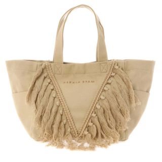 アリシアスタン(ALEXIA STAM)のV Fringe Tassel Tote Bag Beige(トートバッグ)