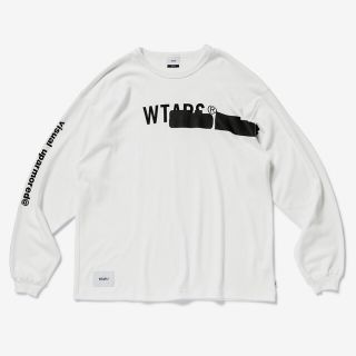 ダブルタップス(W)taps)のWTAPS SIDE EFFECT LS 白 Sサイズ 19aw(Tシャツ/カットソー(七分/長袖))