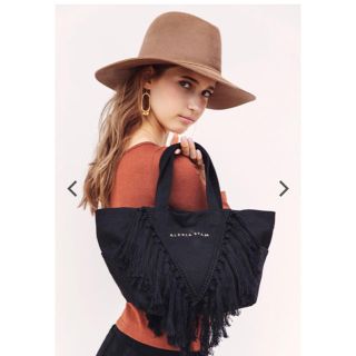 アリシアスタン(ALEXIA STAM)のV Fringe Tassel Tote Bag black(トートバッグ)