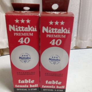 Nittaku ニッタクプレミアム　卓球　ピンポン玉　6個セット(卓球)