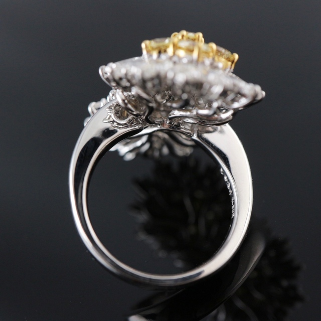 Pt900/K18 ダイヤ リング D5.91ct レディースのアクセサリー(リング(指輪))の商品写真